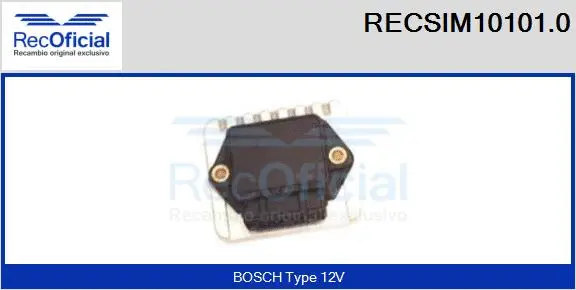 Switch Unit, ignition system (RECSIM10101.0)