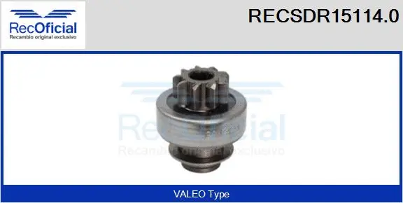 Pinion, starter (RECSDR15114.0)