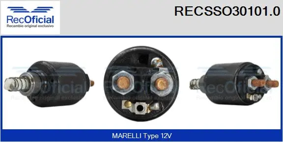 Solenoid Switch, starter (RECSSO30101.0)