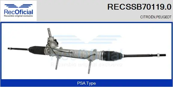 Steering Gear (RECSSB70119.0)