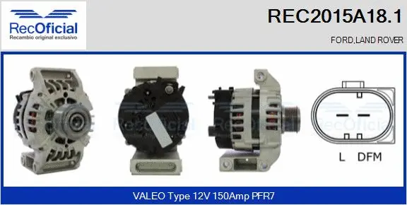 Alternator (REC2015A18.1)