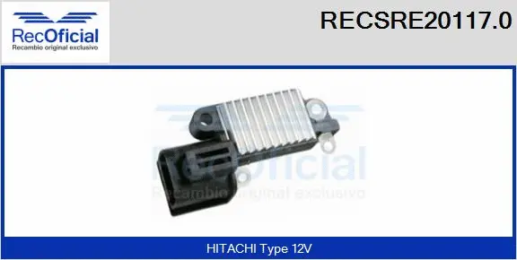 Alternator Regulator (RECSRE20117.0)
