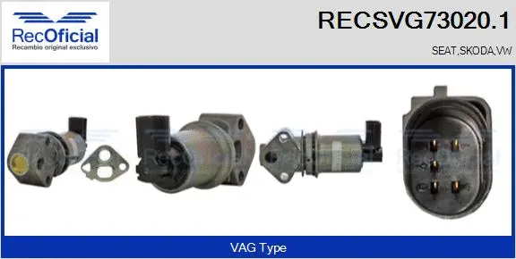 EGR Valve (RECSVG73020.1)