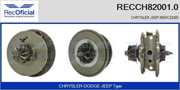 Core assembly, turbocharger (RECCH82001.0)