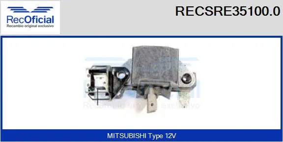 Alternator Regulator (RECSRE35100.0)