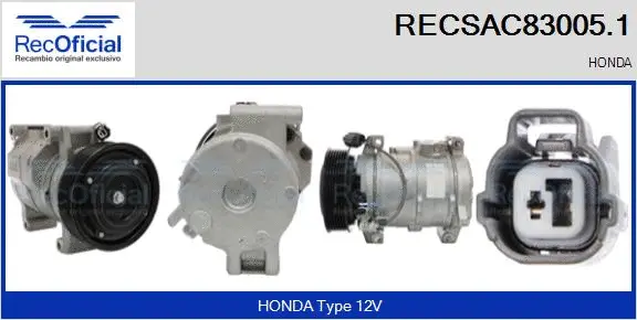 Compressor, air conditioning (RECSAC83005.1)