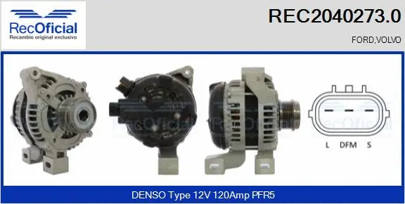 Alternator (REC2040273.0)