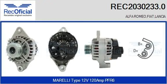 Alternator (REC2030233.0)