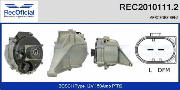 Alternator (REC2010111.2)