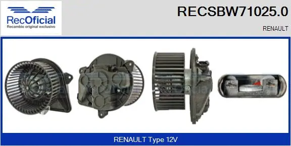 Interior Blower (RECSBW71025.0)
