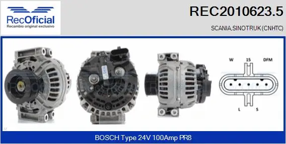 Alternator (REC2010623.5)