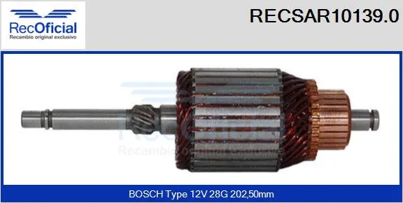 Armature, starter (RECSAR10139.0)