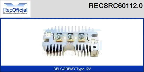 Rectifier, alternator (RECSRC60112.0)