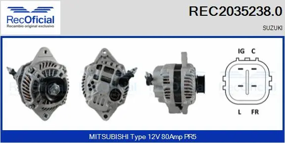Alternator (REC2035238.0)