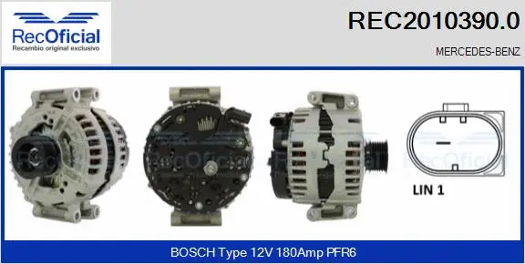 Alternator (REC2010390.0)