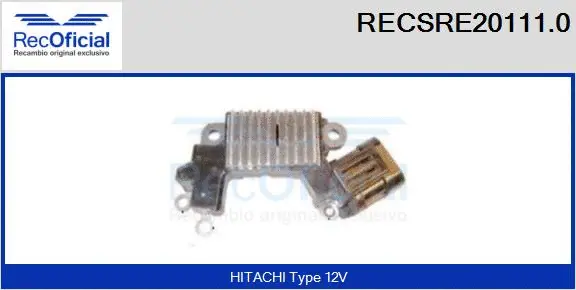Alternator Regulator (RECSRE20111.0)