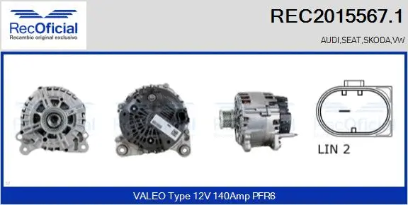 Alternator (REC2015567.1)