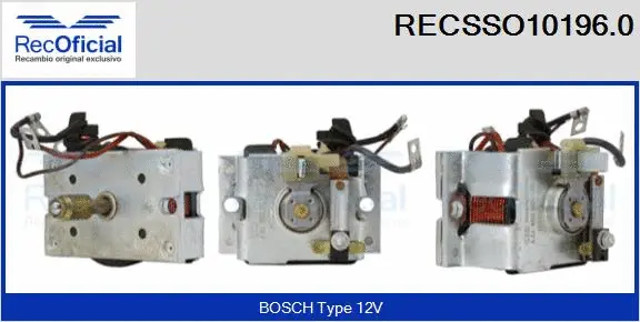 Solenoid Switch, starter (RECSSO10196.0)