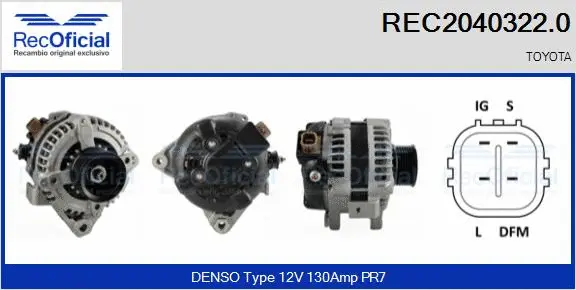 Alternator (REC2040322.0)