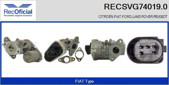 EGR Valve (RECSVG74019.0)