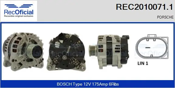Alternator (REC2010071.1)