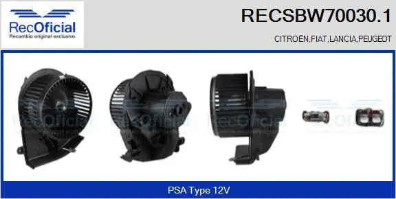 Interior Blower (RECSBW70030.1)