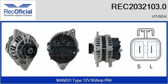 Alternator (REC2032103.0)
