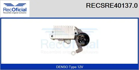 Alternator Regulator (RECSRE40137.0)