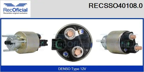 Solenoid Switch, starter (RECSSO40108.0)