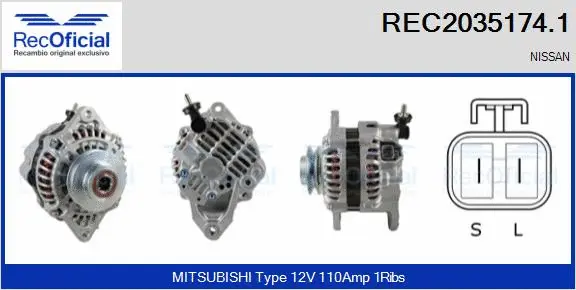 Alternator (REC2035174.1)
