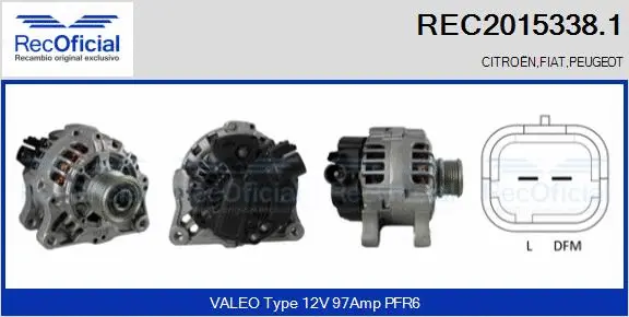 Alternator (REC2015338.1)
