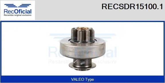 Pinion, starter (RECSDR15100.1)