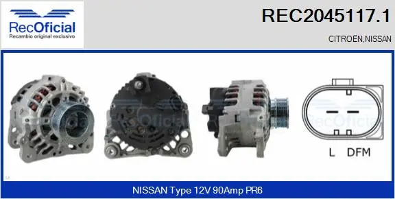 Alternator (REC2045117.1)