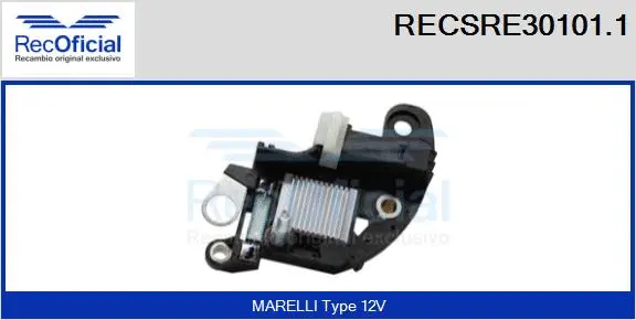 Alternator Regulator (RECSRE30101.1)