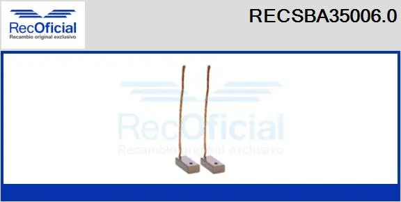 Carbon Brush, alternator (RECSBA35006.0)