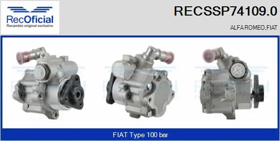Hydraulic Pump, steering (RECSSP74109.0)