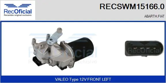 Wiper Motor (RECSWM15166.0)