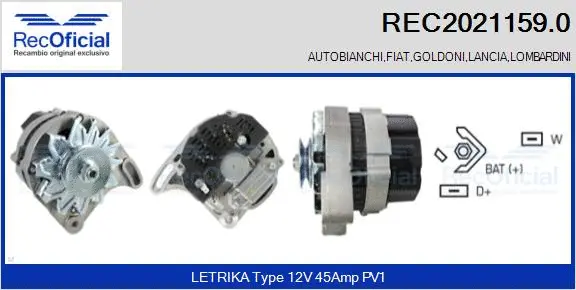 Alternator (REC2021159.0)