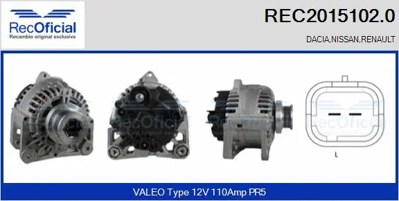 Alternator (REC2015102.0)
