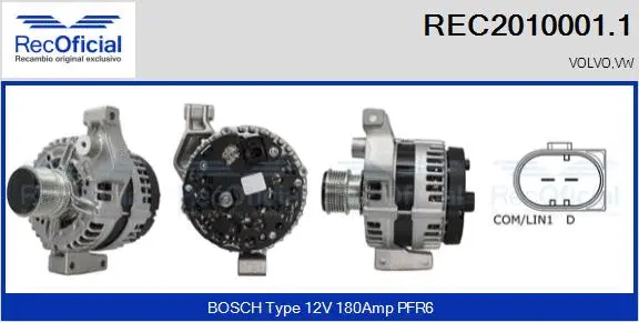 Alternator (REC2010001.1)