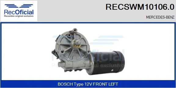 Wiper Motor (RECSWM10106.0)
