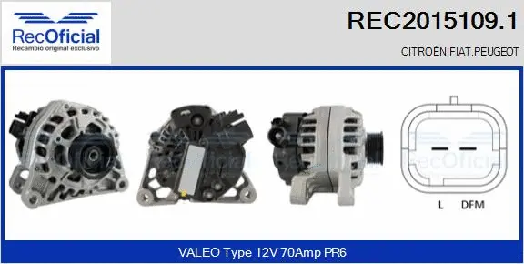 Alternator (REC2015109.1)