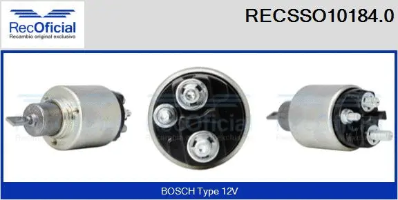 Solenoid Switch, starter (RECSSO10184.0)