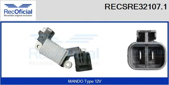Alternator Regulator (RECSRE32107.1)