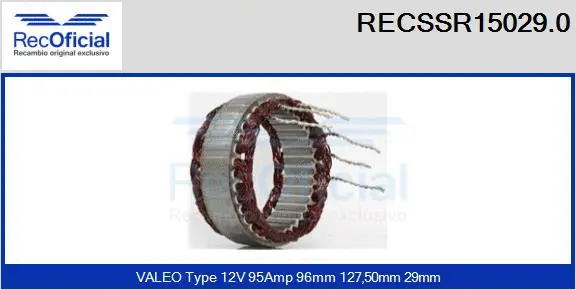 Stator, alternator (RECSSR15029.0)
