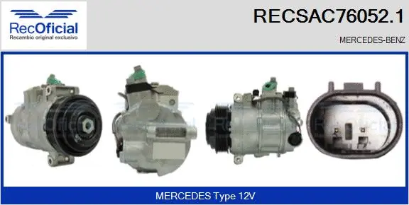 Compressor, air conditioning (RECSAC76052.1)
