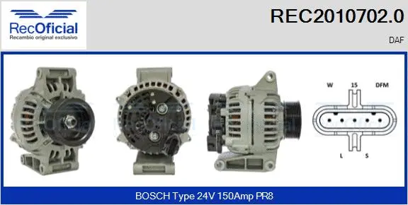 Alternator (REC2010702.0)