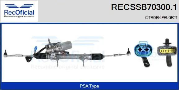 Steering Gear (RECSSB70300.1)