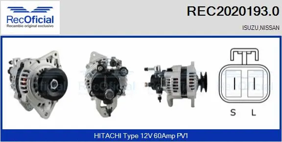Alternator (REC2020193.0)