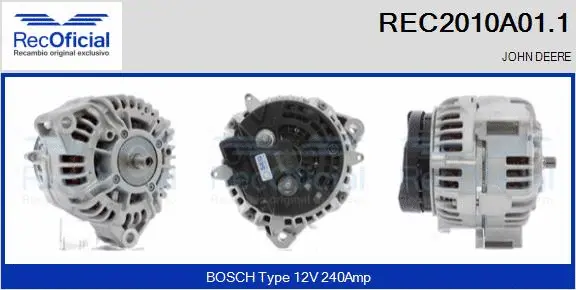 Alternator (REC2010A01.1)